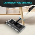 thumbnail image 5 of CATGOOD Cordless Rechargeable Floor Sweeper, Manual Floor Sweeper Lightweight Floor Cleaner with Low Profile Body to Reach Under Furniture, Black, 5 of 13