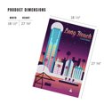 thumbnail image 5 of Lantern Press 1000 Piece Jigsaw Puzzle, Long Beach, California, Retro Skyline Chromatic Series, 5 of 5