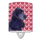 thumbnail image 1 of Caroline's Treasures SS4471CNL Cocker Spaniel negro corazones amor día de San Valentín luz nocturna de cerámica compacta con certificación UL ideal para dormitorio, baño, guardería, pasillo, cocina, 6, 1 of 1