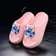 thumbnail image 3 of Zapatillas Disney Stitch para niños, zapatillas bonitas y bonitas de dibujos animados, zapatillas de fiesta de verano para niños y niñas, suela suave antideslizante, 3 of 5