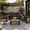 Grey, variant on YIORTWO 4-Piece Aluminum Outdoor Patio Furniture Set, 5-Person Conversation Set with 4 Fold-Out Side Tables and WPC Tabletop, Beige