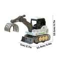 thumbnail image 3 of Fasiaou Construction Toys, Tough Machines Toy Excavator, 4.7" Realistic Excavator, Pressing Action, Movable Parts & Sturdy Plastic Construction. Birthday Gifts for Children, Christmas Gifts, 3 of 6