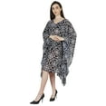 thumbnail image 2 of Moomaya Printed Kaftan For Womens Short Loose Kimono Beach Evening Loungewear Dress, 2 of 7