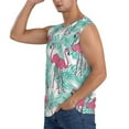 thumbnail image 3 of Picia Flamingo mens Cotton Tank Undershirts , Moisture-wicking Ribbed Tanks, Lightweight Cotton Tank Undershirts-Small, 3 of 8