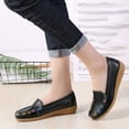 thumbnail image 4 of OAVQHLG3B Women Round Head Casual Flat Shoes Loafers Soft Bottom Casual Single Peas Shoes, 4 of 9