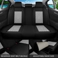 thumbnail image 6 of Car Seat Covers Full Set Fit for Nissan Murano 2003-2026, Premium Faux Leather Waterproof Breathable Anti‑Slip Seat Protectors, Black&Gray, 6 of 7