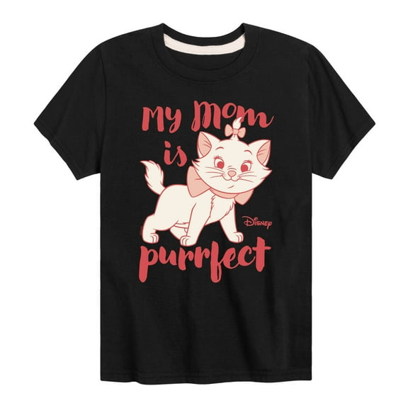 Disney - The Aristocats - Mom Purrfect - Youth And Toddler Short Sleeve Graphic T-Shirt