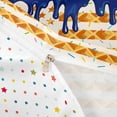 thumbnail image 4 of Erosebridal Waffle American Flag Queen Duvet Cover Set for Kids, Navy Ice Cream Drip Bedding, Colorful Polka Dots Reversible, 1 Duvet Cover and 2 Pillowcases (No Comforter), 4 of 5