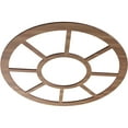 thumbnail image 2 of 24"OD x 8 3/4"ID x 3/8"T Grace Wood Fretwork Pierced Ceiling Medallion, Walnut, 2 of 3