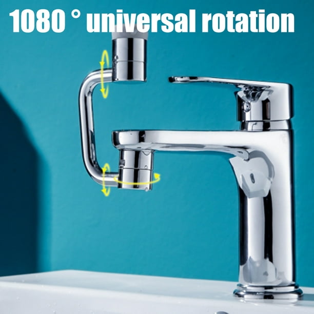 1080 Rotation universelle Robinet Tête de pulvérisateur Double