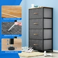 thumbnail image 4 of Uforic 4-Drawer Fabric Dresser, Storage Organizer for Bedroom, Living Room & Nursery, Dark Gray, 4 of 5