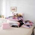 thumbnail image 6 of Castle Fairy Cartoon Floral Cats Bedding Comforter Set,Vintage Flowers King Bedding Sets, 6 of 8