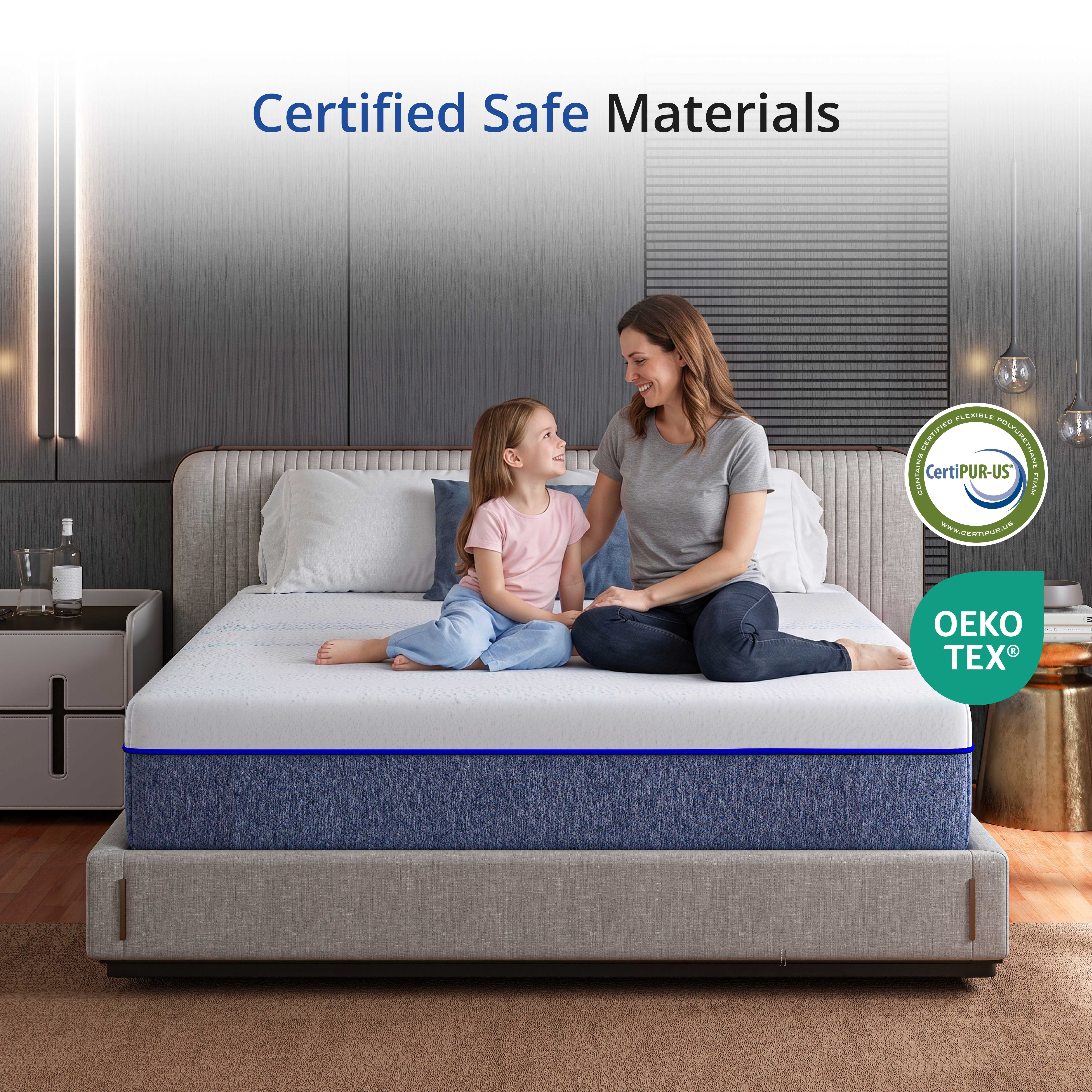 EGOHOME Essence Sleep King Mattress, 10" Memory Foam Mattress in a Box, Medium