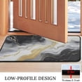 thumbnail image 3 of Black Marble Gold Line Pattern Door Rugs,Washable Non Slip Door Mats Indoor,Decorative Door Mats,Entry Mat Indoor for Entrance,Bedroom,Kitchen,Bathroom,30"x17", 3 of 6