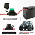 thumbnail image 3 of LED Light Bar Wiring Harness Kit, 300W 2 Leads 16 AWG Universal LED Wiring Harness with 12V 40A Relay On & Off Switch for Off-Road Vehicles Fit 1 Light, 3 of 8