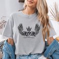 thumbnail image 4 of Jollimate Queen Mom Shirt, Angel Wings Crown Graphic Tee, Mother's Day Gift for Women, 4 of 6