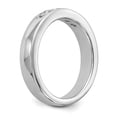 thumbnail image 6 of Solid 14K White Gold Five Stone Diamond Channel Set Wedding Band Ring Size 7.5 (.395 cttw.), 6 of 8