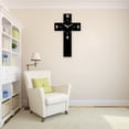 thumbnail image 6 of TOPRenddon Easter Religious Crucifix Acrylic Wall Clock - Mute Modern Fashion Art Decor, Home Living Room Wall Ornament, 12x7x1.18 Inches, Christian Resurrection Decoration, 6 of 6