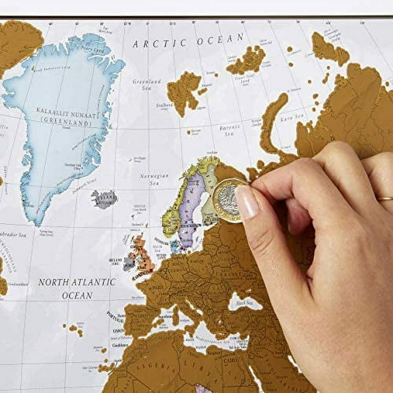 World Scratch Map  Maps International Scratch The World Travel Map