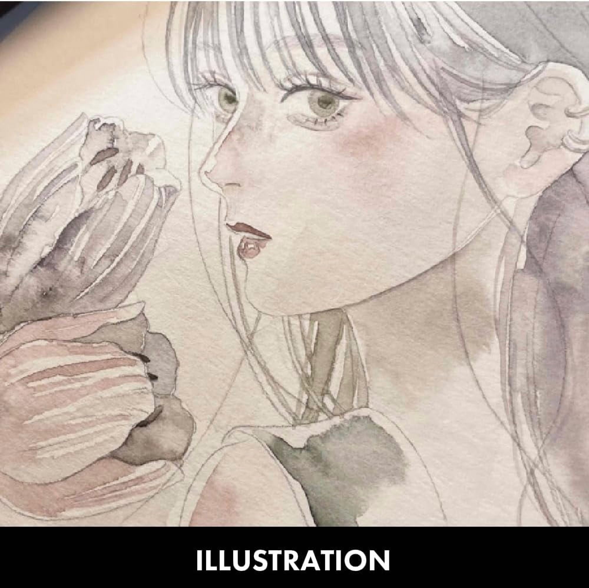 GANSAI TAMBI SUMI Colors 6 Colors Set, Watercolor Paint for Professional, for Calligraphy, Illustrations, Drawing, Black Ink, Made in Japan