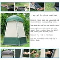 thumbnail image 4 of Vidalido Tente de Douche Extérieure Cabine d'Essayage Intimité Abris de Camping Portables (Blanc+vert), 4 of 5
