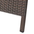thumbnail image 5 of GDF Studio Olivia Outdoor Wicker 3 Piece Armless Adjustable Chaise Lounge Chat Set with Cushions, Multibrown and Blue, 5 of 9