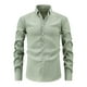 thumbnail image 1 of Blusa y camisa de manga larga con cuello vuelto para hombre, estilo casual, con botones, estampado playero, de poliéster., 1 of 5