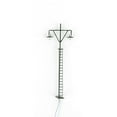 thumbnail image 2 of Inteprter Modelo de luz ferroviaria, modos de luz blanca cálida, miniposte LED en miniatura para patio, lámparas de parque de cabezales, decoraciones Artesanía Verde (luz cálida) Inteprter HA064534-06, 2 of 6