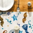 thumbnail image 6 of Mustach Bowknot Tie Stars Father''s Day Table Runner,Happy Papa''s Day Kitchen Dining Table Decoration for Home Party Decor 13x72 Inch, 6 of 6