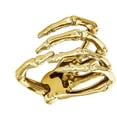 thumbnail image 1 of Gothic Skeleton Bracelet Bangle for Halloween Cosplay Costume Rave Parties Golden, 1 of 7