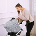 thumbnail image 3 of Vorkoi Car Seat Canopy Breastfeeding Cover - Multi Use Baby Stroller and Carseat Cover, Breastfeeding Covers, Boys and Girls Shower Gifts, 3 of 5