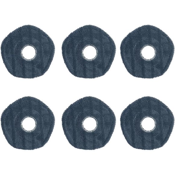 JOYSOG X10 Pro Omni Mop Pads, Washable Vacuum Mop Cloths for Eufy X10 Pro Omni Cleaner Robot Vacuum Accessories(6pcs/Set)