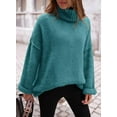 thumbnail image 7 of PRETTYGARDEN Women's Knit Oversized Sweater Fall Fashion Casual Long Sleeve Turtleneck Chunky Pullover Tops Winter Clothing, 7 of 7