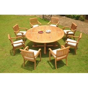 Teak Dining Set 12 Seater 13 Pc Large 117 Rectangle Table And