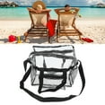 thumbnail image 2 of Vitdipy Large Capacity Transparent Handbag,  PVC Clear Tote Bag for Travel, Shopping, 12inch, 2 of 7