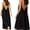 Black, variant on 2PCS Casual Backless Cami Dress for Women, Sleeveless Flowy Lounge Midi with Adjustable Tie Open Back