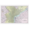 thumbnail image 3 of Cram 14x11 Black Modern Framed Museum Art Print Titled - Philadelphia Pennsylvania - Cram 1892, 3 of 5