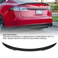 thumbnail image 4 of Rear Trunk Spoiler, Rear Trunk Spoiler Glossy Black Trunk Lid Spoiler Tail Trunk Lip Molding Trim Replacement For  Model 3 2017 To 2023, 4 of 8