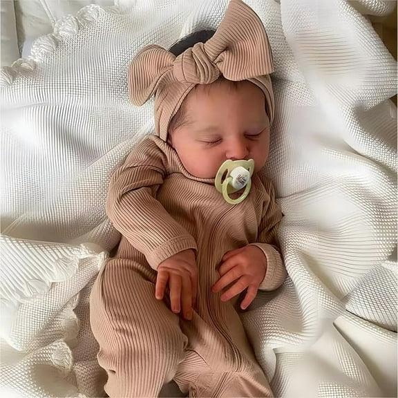 RSG Reborn Baby Dolls, 20 inch Soft Cloth Body Dolls Newborn Baby Doll Real Life Baby Sleeping Dolls with Gift Box for Kids Age 3 