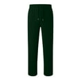 thumbnail image 4 of Cethrio Boys Sweatpants, Relaxed Fit Casual Drawstring Open Bottom Athletic Pants Green Size 12-13T, 4 of 5