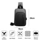 thumbnail image 2 of Bolso diagonal para el pecho para hombre, mochila recargable por USB, mochila pequeña de tela de nailon antirrobo impermeable, 2 of 5