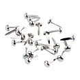 thumbnail image 2 of 100pcs Paper Fasteners, Brads Round Fasteners for Craft, Art Crafting, Classroom Project, Decorative Paper Fasteners Decoration, DIY Scrapbooking Supplies, Silver, L, 2 of 8
