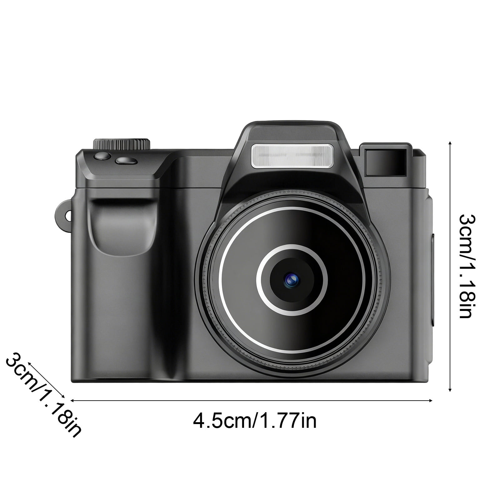 Lunxisen 2 Pcs Mini Camera 1080P HD Video Recorder, Digital Camcorder Long Battery Life, Ultra-Portable Tiny Camera for Travel Vlog Night Shots