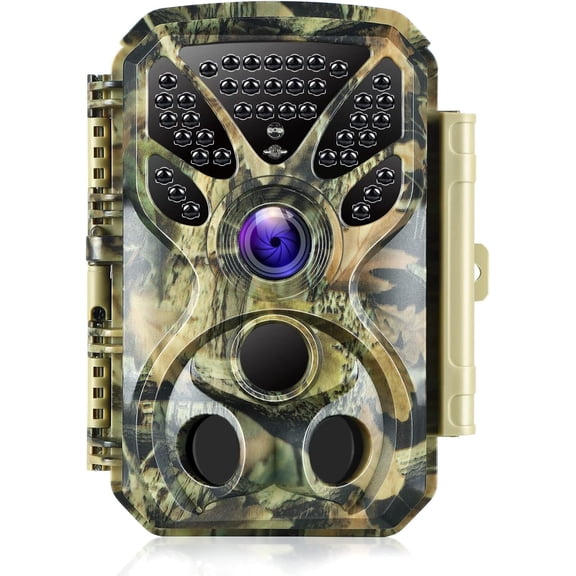 BLAZEVIDEO Game & Trail Camera HD 4K Video & 32MP Photo with 100ft Night Vision Motion Activated 0.1s Trigger Speed Waterproof for Home Security, Outdoor Wildlife Scouting