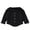 Black, variant on Lenpel Girls' Long Sleeve T-Shirts Toddler Baby Crew Neck Button Front Ribbed Knit Tee Tops Infant Newborn Clothes(Gray,1-2 Years)