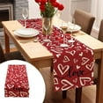 thumbnail image 1 of Boovnll Valentines Day Table Runner, 13x71" Valentine's Day Printing Table Runner, Valentines Table Runner for Holiday Kitchen Dining Table, Party Decor, Valentines Day Decorations, 1 of 6