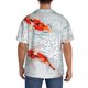 thumbnail image 3 of Balery Koi Fish Corals,Spring Summer Camisa Casual de Manga Corta con Botones para Hombre, Texturizada, Estilo Cubano, para Playa, Verano-4X-Large, 3 of 5