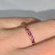 thumbnail image 2 of Stunning Inlaid Synthetic Gem Ring for Engagement, Wedding, and Bridal Jewelry, 2 of 4