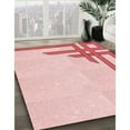 thumbnail image 3 of Ahgly Company Machine Washable Indoor Rectangle Transitional Light Rose Pink Area Rugs, 5' x 7', 3 of 7