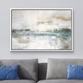 thumbnail image 2 of wall26 Framed Canvas Print Wall Art Teal Gray Grunge Paint Stroke Landscape Abstract Shapes Illustrations Minimal Decorative Contemporary Multicolor for Living Room, Bedroom, Office - 24"x36&quo, 2 of 5